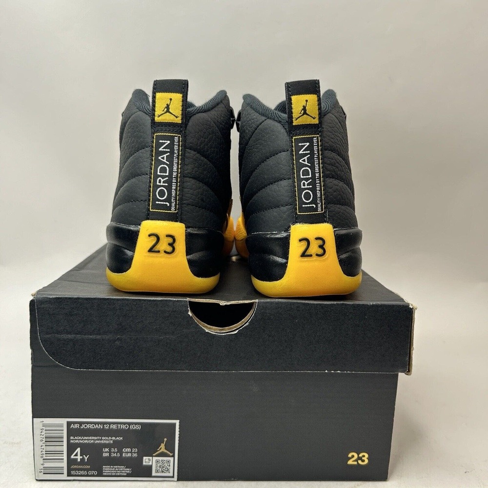 Nike Shoes Air Jordan 12 Retro GS “University Gold” 2024 - Picture 4 of 5